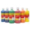 School Smart Washable Finger Paints, Assorted Glitter Colors, Pint Set of 6